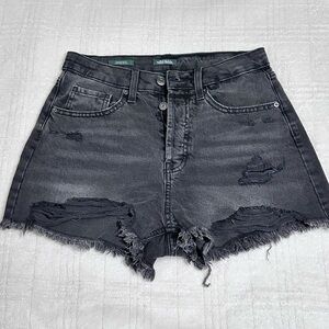 Wild Fable Charcoal Distressed Jean Shorts